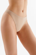 Bezszwowe stringi damskie Gabriella String Briefs w kolorze naturalnym, rozmiar S #extras_natural