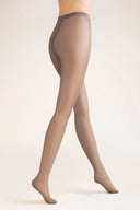 Cienkie rajstopy gładkie Gabriella Exclusive 20 den w kolorze mocca rozmiar 2 #extras_mocca