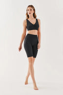 Prążkowane kolarki damskie Gabriella Seamless Track Rib w kolorze nero, rozmiar S/M #extras_nero