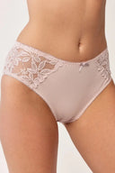 Figi damskie Gabriella BM051 z kwiatową koronką w kolorze rose, rozmiar S/M #extras_rose