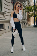 Bezszwowy krótki Tank Top damski