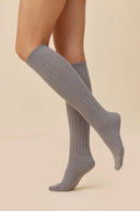 Ciepłe podkolanówki Gabriella SW072 z wełną alpaki w kolorze grey, rozmiar 35/38 #extras_grey