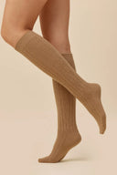 Ciepłe podkolanówki Gabriella SW072 z wełną alpaki w kolorze camel, rozmiar 35/38 #extras_camel