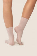 Skarpetki damskie Gabriella SW091 za kostkę z serduszkiem w kolorze rose, rozmiar 35/38 #extras_rose