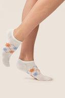 Stopki Gabriella SW095 w romby z połyskiem w kolorze cream, rozmiar 35/38 #extras_cream