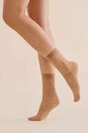 Skarpetki Cora w groszki w kolorze beige #extras_beige