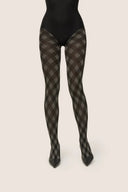 Rajstopy VIOLLA Gabriella w kolorze smoky/nero, rozmiar 2 #extras_smoky/nero