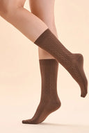Skarpetki z wełną kaszmir Gabriella GB010 w kolorze chocolate, rozmiar 35/38 #extras_chocolate