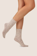 Skarpetki z wełną Gabriella w kolorze camel melange, rozmiar 35/38 #extras_Camel melange